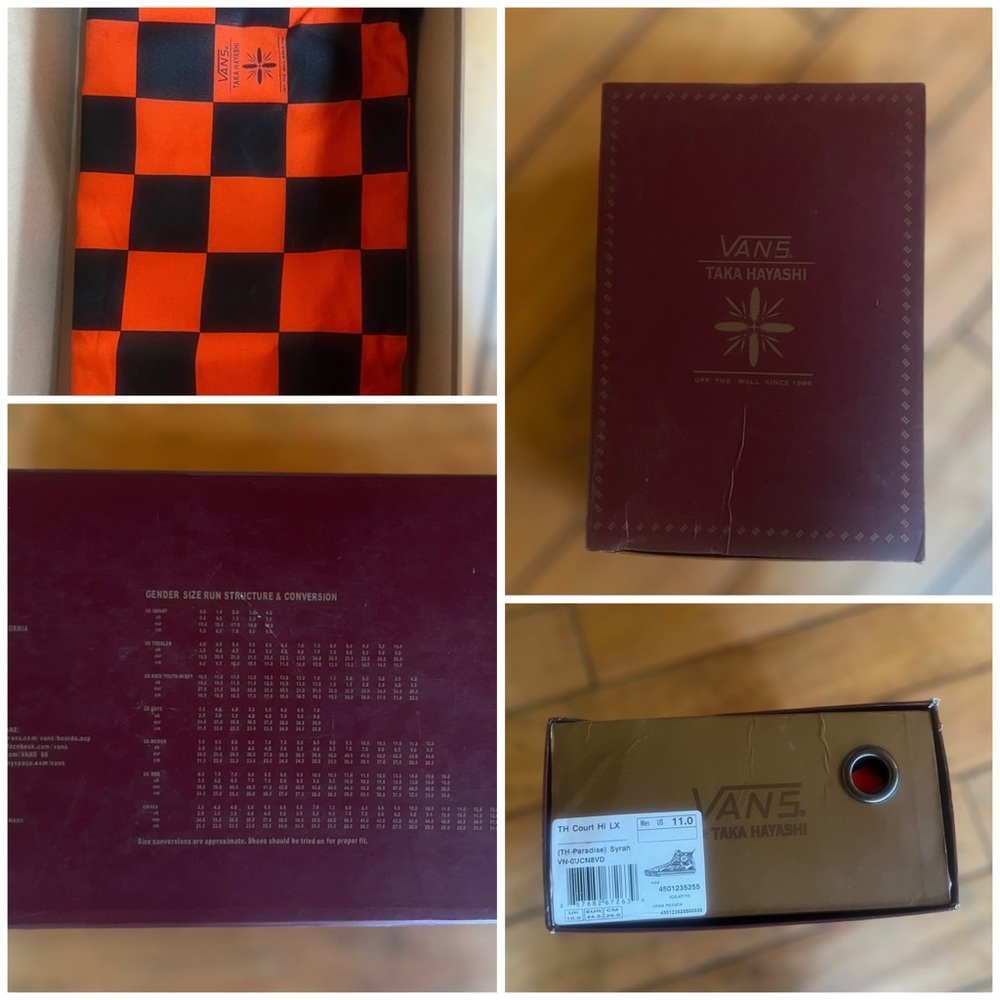 Vans Taka Hayashi Collector Limited Edition Box & Dust Bag Only